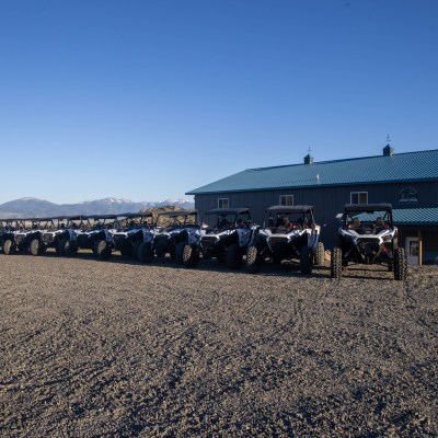 a group of people on a beach